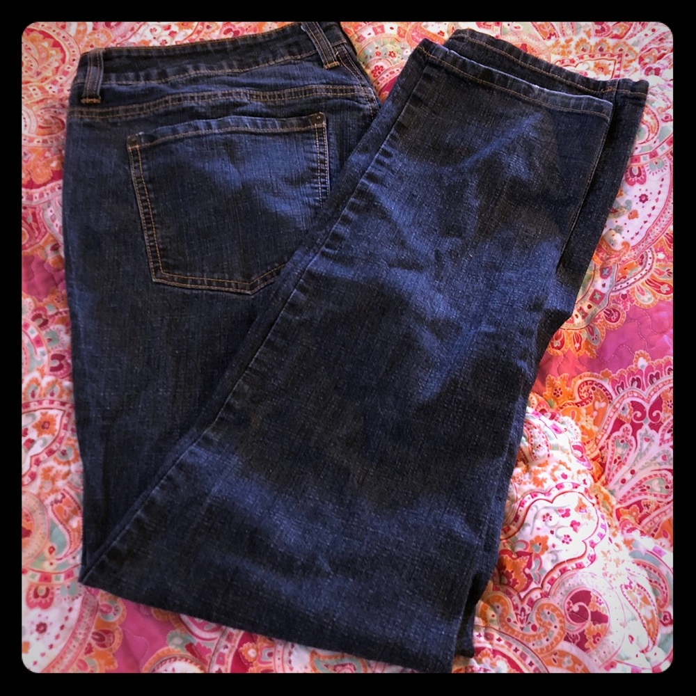 EUC dark wash size 16 plus size jeans by faith 21